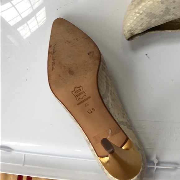 Via Spiga high heel snake-print shoes size 5 1/2B - Picture 5 of 8